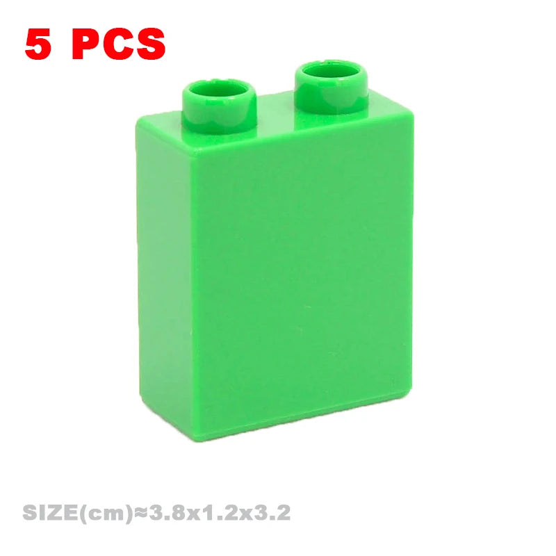 Big Building Blocks Compatible With Duploes Base Bricks Thick Thin Square Assemble Children's DIY Educational Creative Toys
