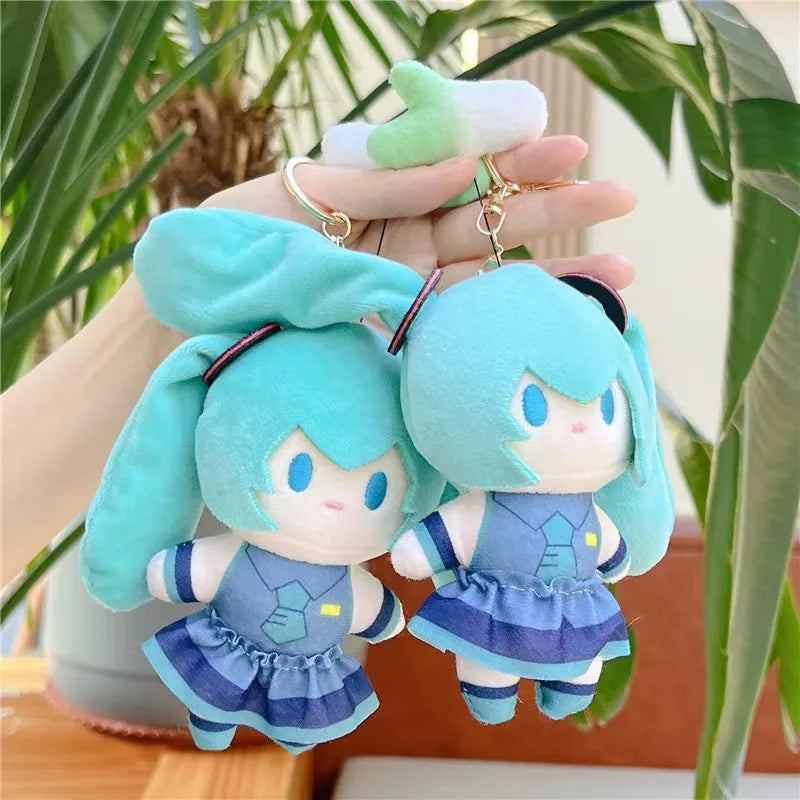 Hatsune Miku Plush Keychain Kawaii Bag Pendant Soft Stuff Accessories For Birthday Gift
