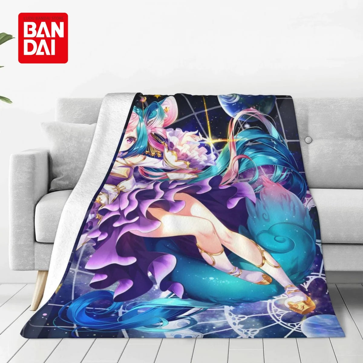 Bandai Hatsune Miku Throw Blanket on Bed Sofa Air Condition Sleeping Cover Bedding Throws Bedsheet For Kids