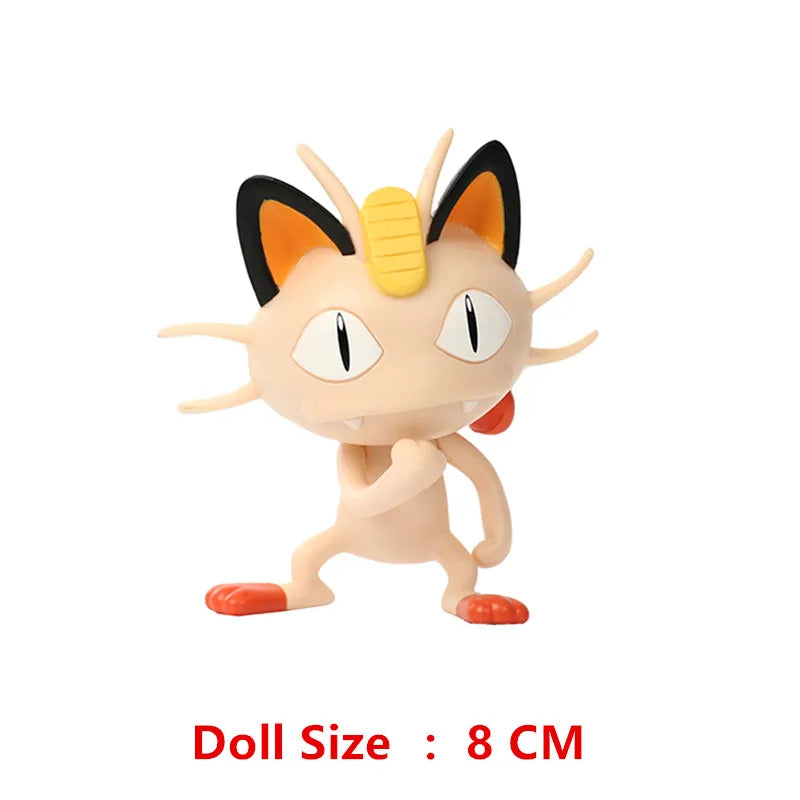 Pokemon Cartoons Movie Anime Figure 4-13Cm Pikachu Mewtwo Charmander Blastoise Gurado Pet Action Model Toy Gifts