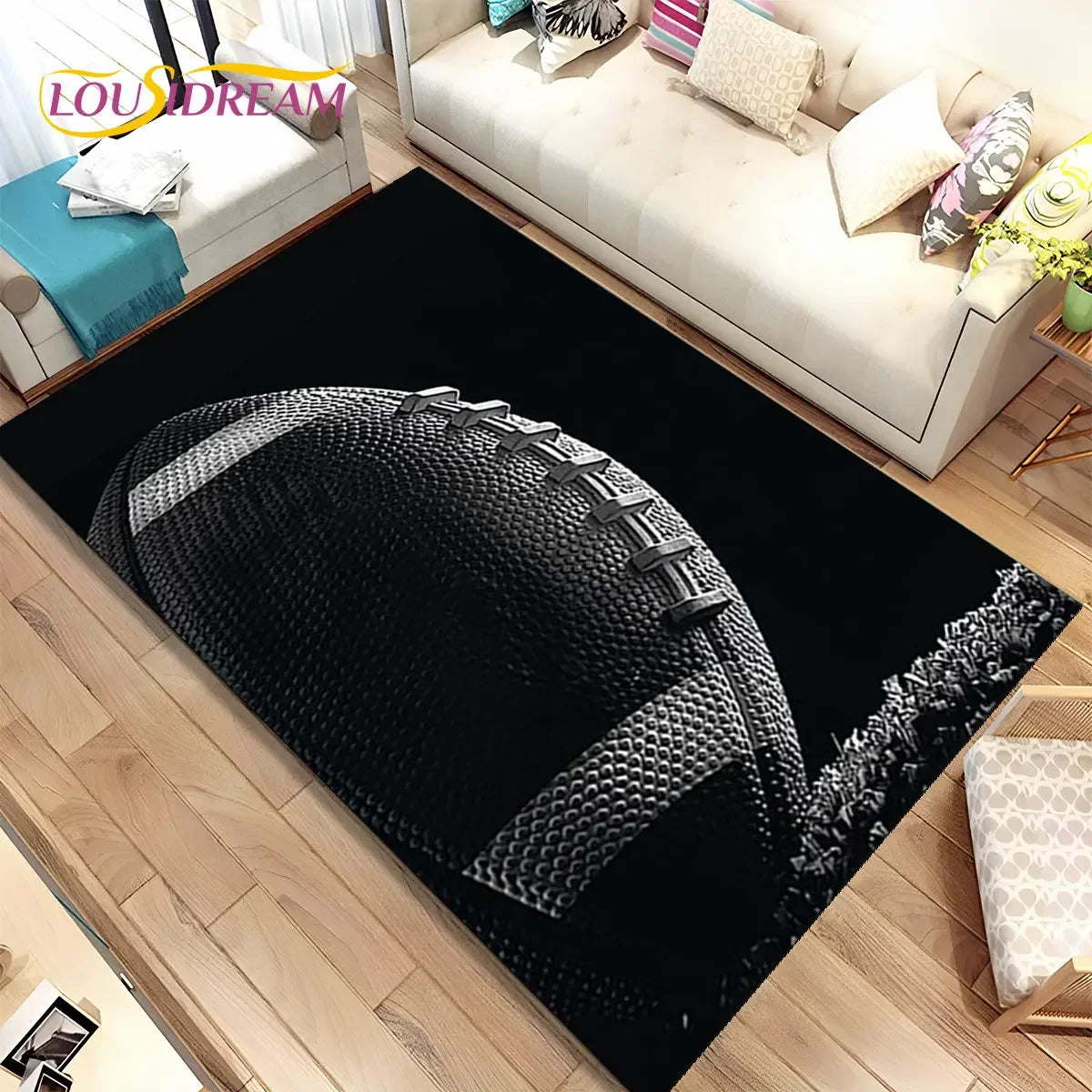 NFL American Football Field Area Rug,Carpet Rug for Living Room Bedroom Sofa Doormat Decoration,kids Play Non-slip Floor Mat