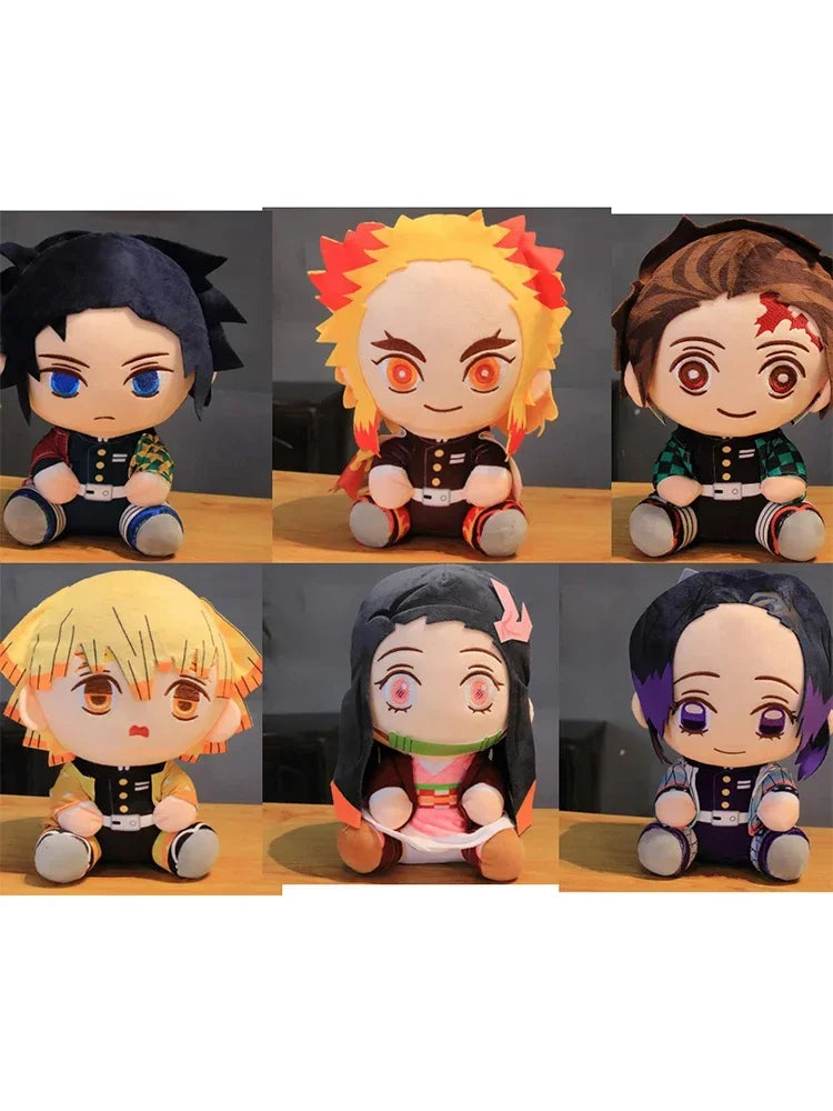 Demon Slayer Plush Doll 20cm Tanjirou Nezuko Zenitsu Anime Movie Stuffed Toy Kimetsu No Yaiba Game Plushie Figure Kids !!!