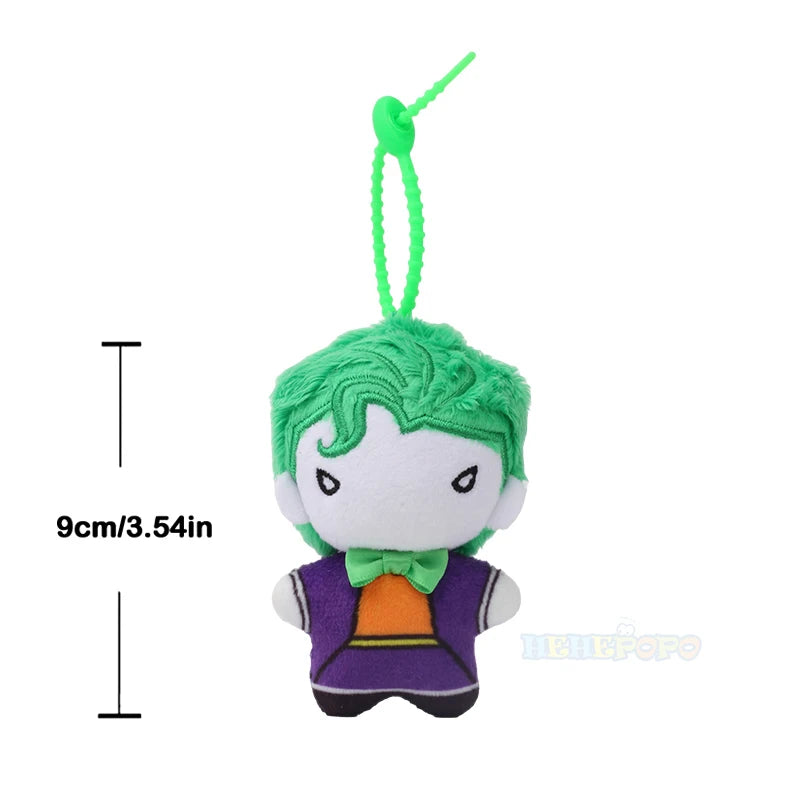DC Movies HEROS 9cm Superman Batman Harley Quinn Plush Toy Soft Keychain Creative Cartoon Gift for Christmas Halloween