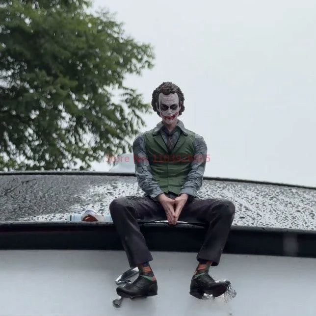 Movie Joker -Heath Ledger Car Doll Car Rear Roof Pendant Car Rear Exterior Ornaments Car Clown Ornament Kids Toys