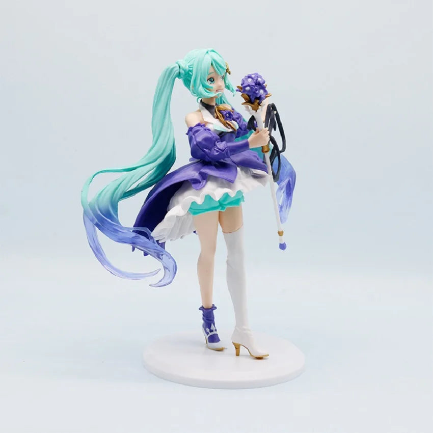 Anime Hatsune Miku X Cinnamoroll Figure panda swan series Cute Statue 18-22cm PVC Model Doll Toy boy Birthday Christmas Gift