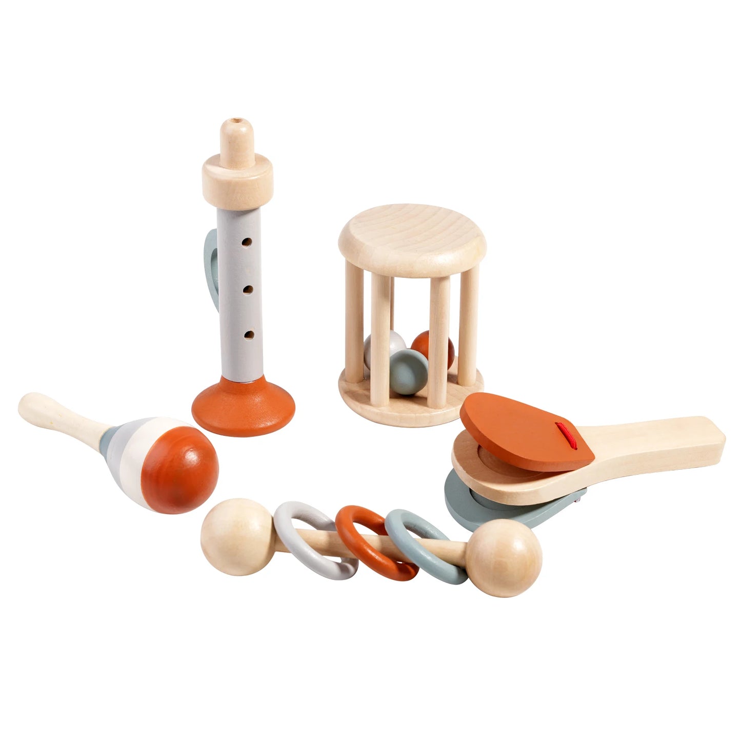 Baby Handheld Bell, Ringing Instrument, Early Childhood Education, Soothing Bed Bell, Wooden Gripping, Chewing Toy