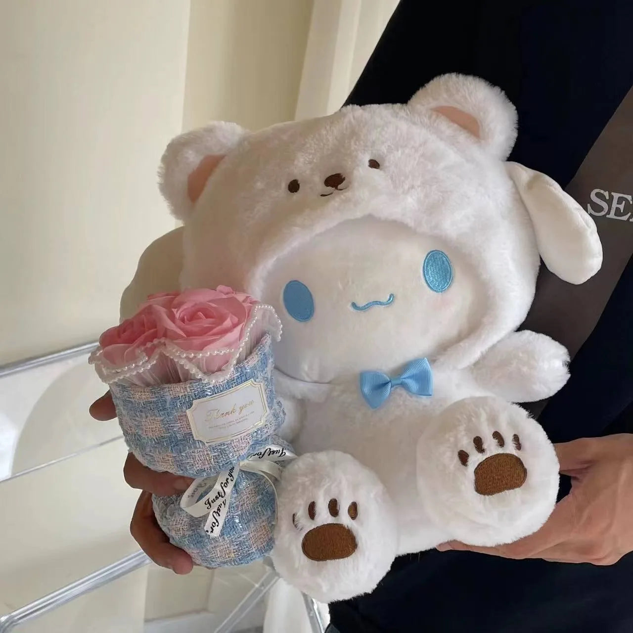 Anime Kuromid Toys Sanrio 25Cm Kawaii Mymelody Cinnamorol Plush Soft Stuffed Animals Doll Plushie Pillow Xmas Gift Decor