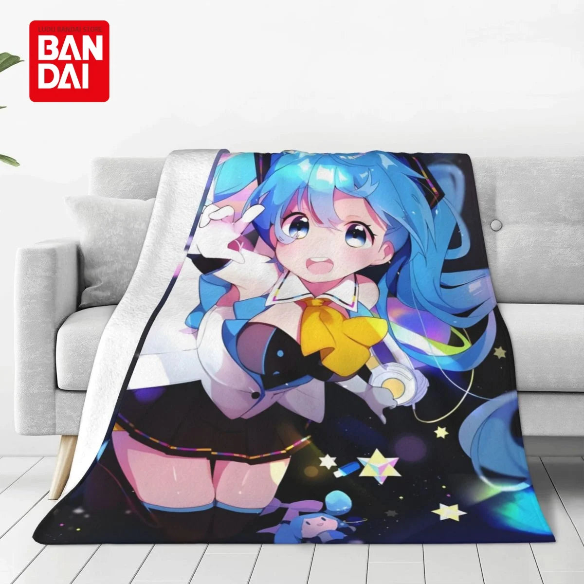 Bandai Hatsune Miku Throw Blanket on Bed Sofa Air Condition Sleeping Cover Bedding Throws Bedsheet For Kids