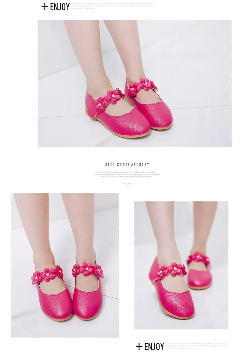Girl's Breathable Leather birthday party Shoes