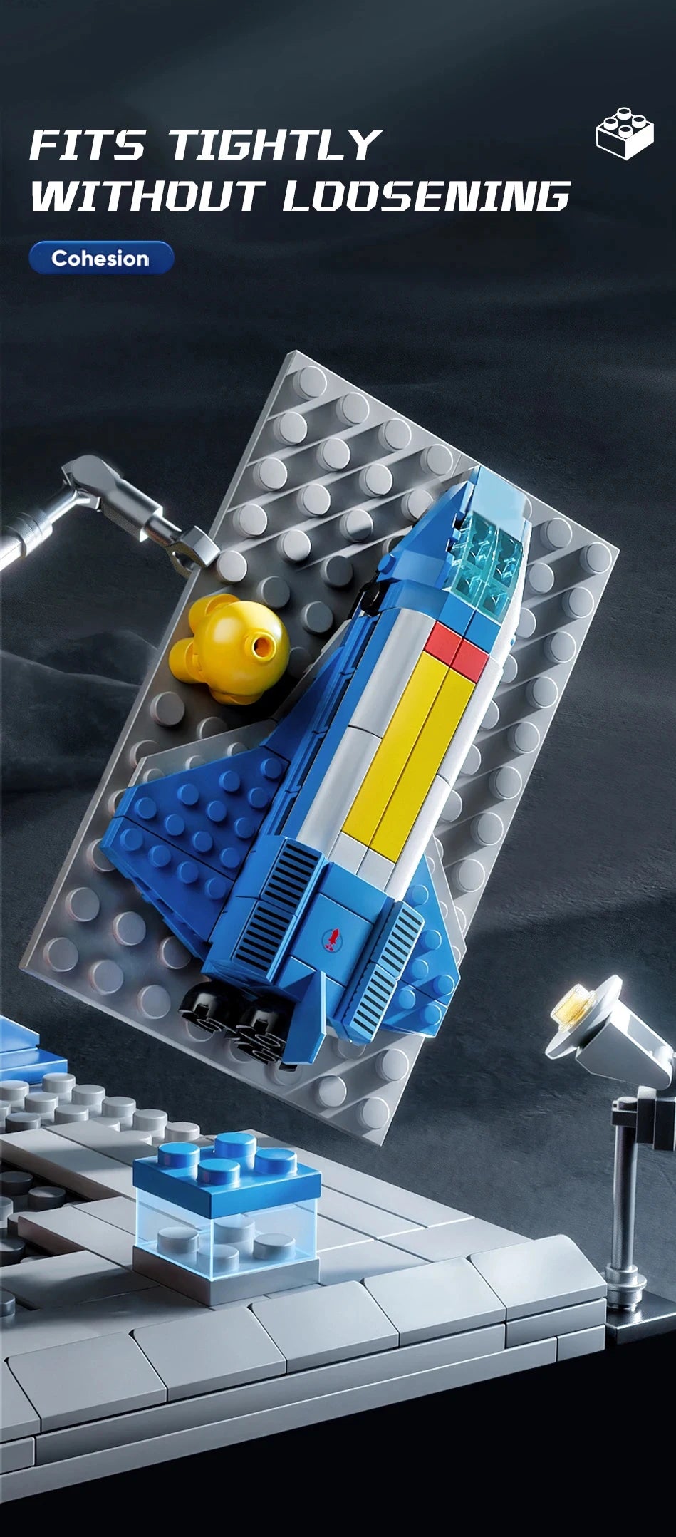 Space Rocket Launching Model Building Blocks City Aerospace Space Station Shuttle Ship Astronaut Bricks Toys Children