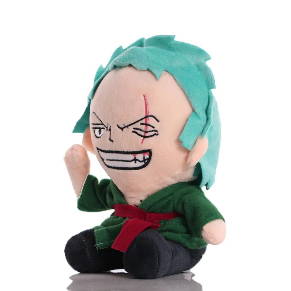 Japanese Anime One Piece 25cm Original Plush Toys CartoonFigure Luffy Chopper Ace Roronoa Zoro Cute Stuffed Doll Kids Xmas Gifts