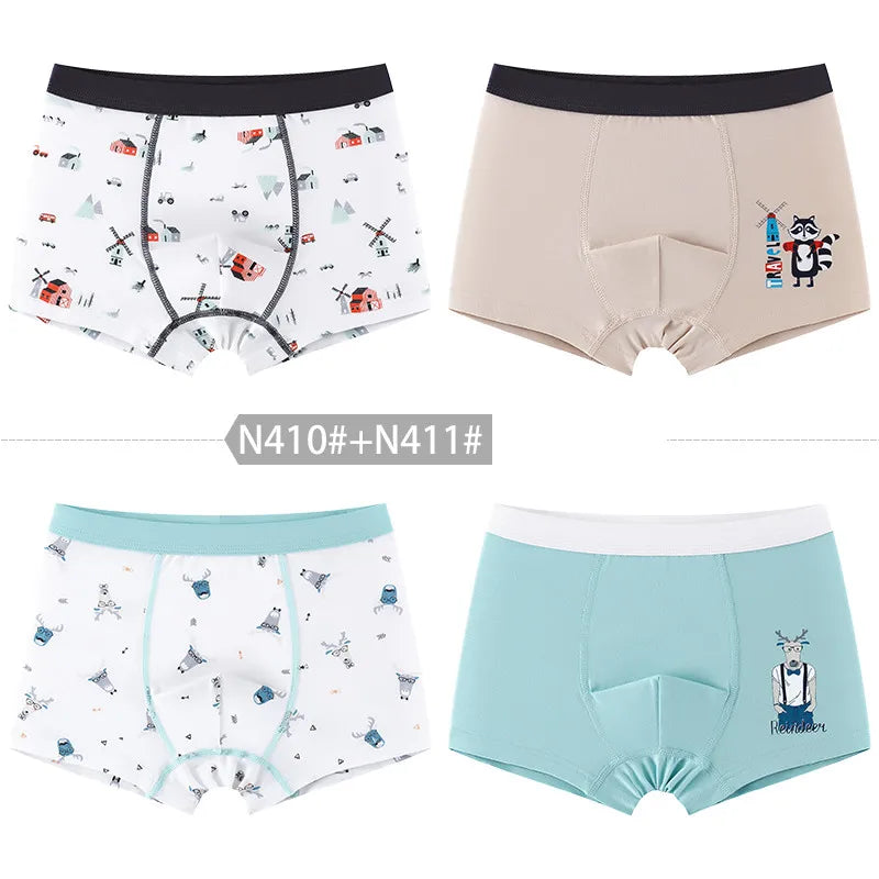 New Arrival Boy's Boxers 4pcs/pack