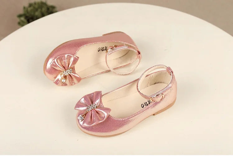 Girl's Leather Elegant Flat Shoes