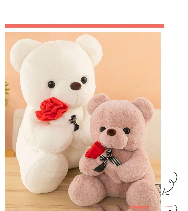 Valentine's Day roses teddy bear animal plush toys teddy bear dolls