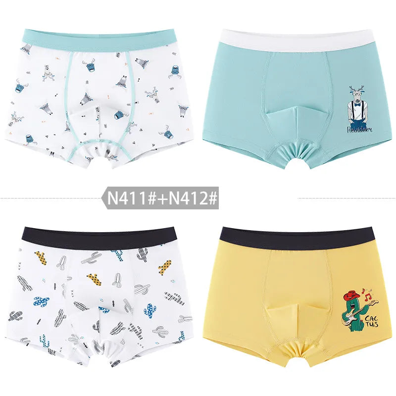 New Arrival Boy's Boxers 4pcs/pack