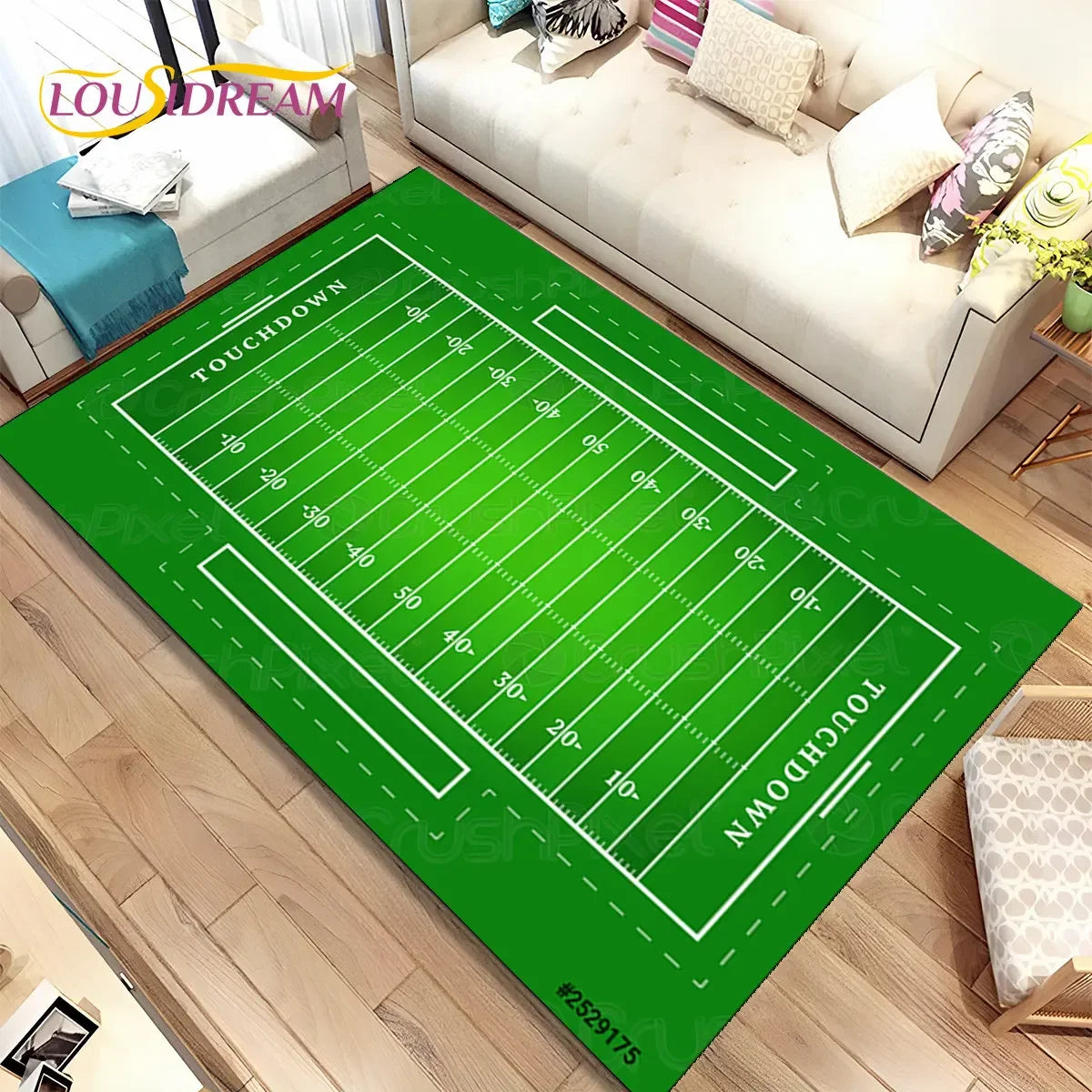 NFL American Football Field Area Rug,Carpet Rug for Living Room Bedroom Sofa Doormat Decoration,kids Play Non-slip Floor Mat