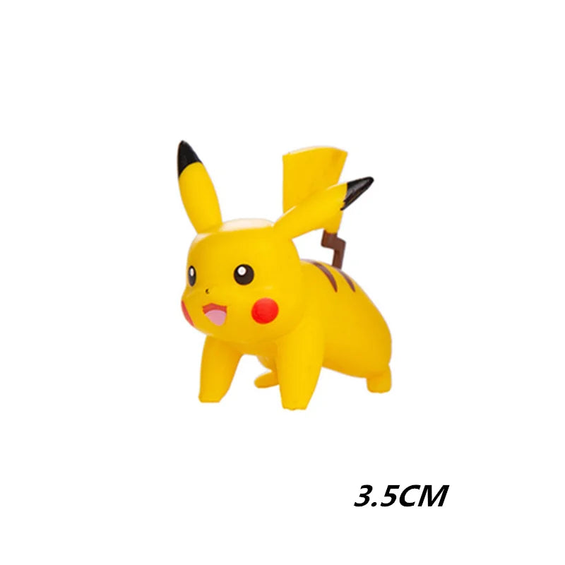 Pokemon Cartoons Movie Anime Figure 4-13Cm Pikachu Mewtwo Charmander Blastoise Gurado Pet Action Model Toy Gifts