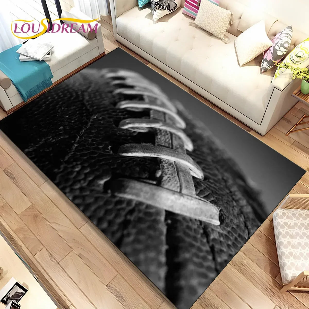 NFL American Football Field Area Rug,Carpet Rug for Living Room Bedroom Sofa Doormat Decoration,kids Play Non-slip Floor Mat