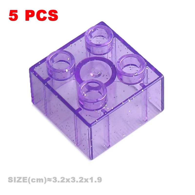 Big Building Blocks Compatible With Duploes Base Bricks Thick Thin Square Assemble Children's DIY Educational Creative Toys