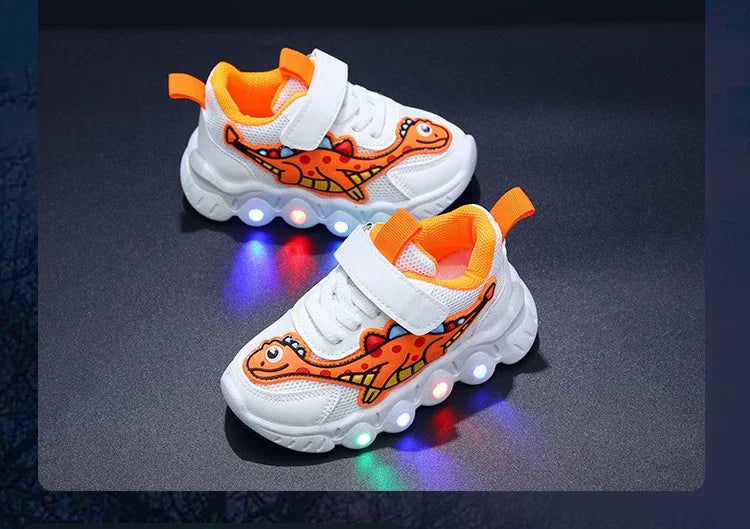 Children LED Cartoon Sneakers