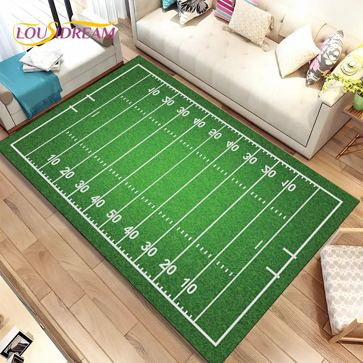 NFL American Football Field Area Rug,Carpet Rug for Living Room Bedroom Sofa Doormat Decoration,kids Play Non-slip Floor Mat