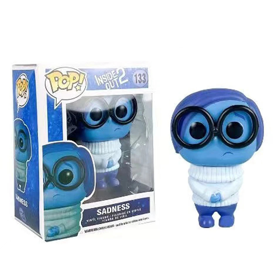 anime INSIDE OUT 2 pop figure 10cm action toys cartoon movie joy anxiety anger sadness disgust fear model statuettes pvc doll