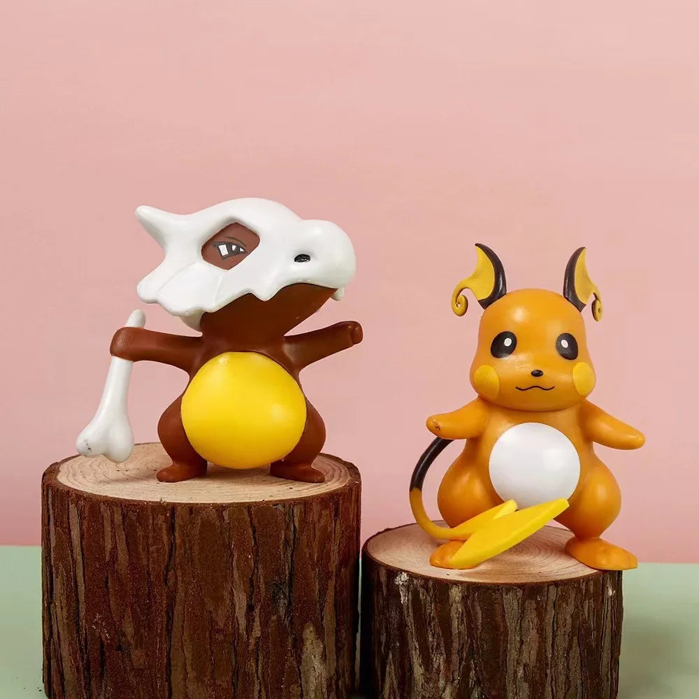 Pokemon Anime Figures Pikachu Toys Model Charmander Psyduck Squirtle Jigglypuff Bulbasaur Kawaii Collect Dolls Kids Gift