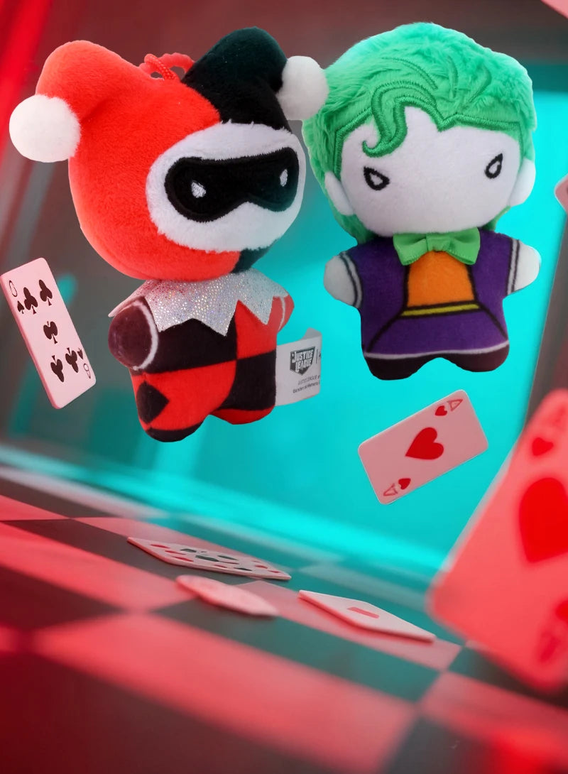 DC Movies HEROS 9cm Superman Batman Harley Quinn Plush Toy Soft Keychain Creative Cartoon Gift for Christmas Halloween