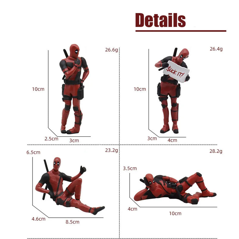 Deadpool 3 movie Deadpool & Wolverine Figure Toy Doll Model Decoration For Kid Birthday Gifts