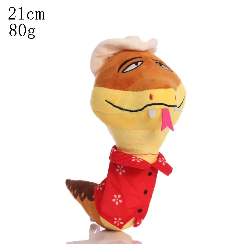 The Bad Guys movie Plush Toys Kawaii Wolf Piranha Snake Shark Tarantula Anime Doll Stuffed Animal Peluche Toy For Kids Gift