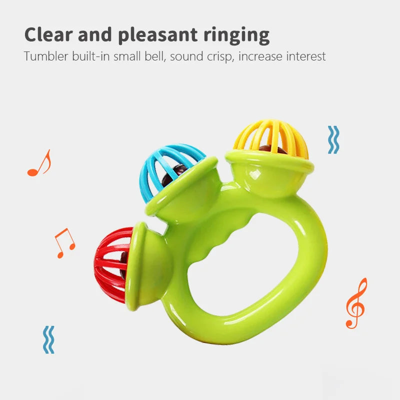4PCS Baby Hand Rattle Ball Toys