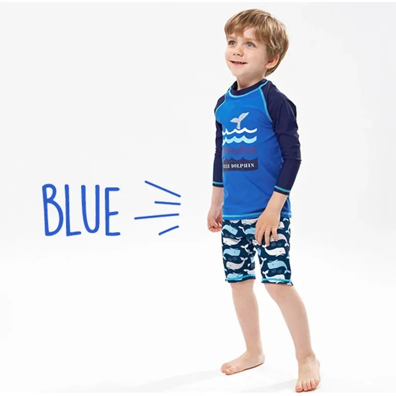 Kid's Cartoon Print Swimwear