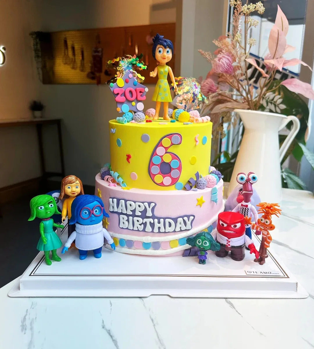 Inside Out 2 MOVIE Action Figure Toy Cartoon Movie Joy Anxiety Anger Sadness Disgust Fear Model Doll Figurines Kids Gif
