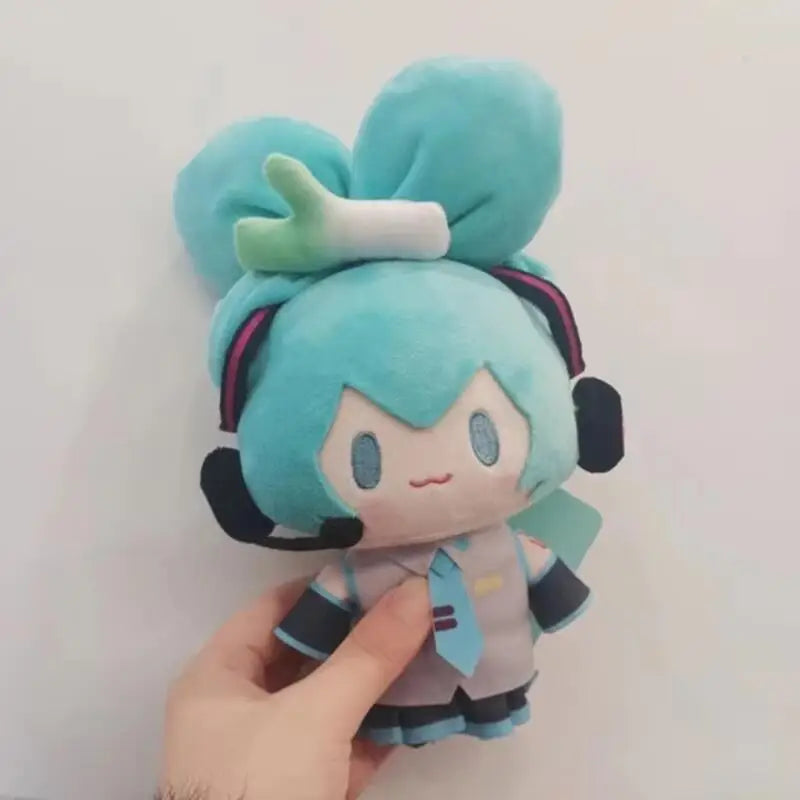 Hatsune Miku 15cm Kawaii Q Version Figure Plush Doll Anime Peripheral Plush Stuffed Toy Collection Model Ornament Toy Girls Gift
