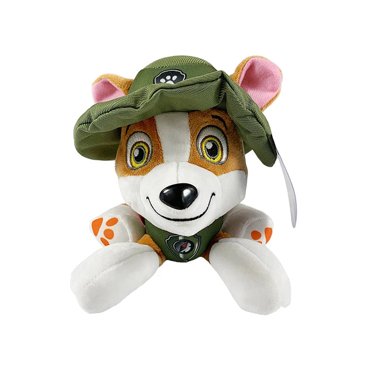 Cartoon Paw Patrol Plush Doll 19cm Chase Rock Animal Dog Cartoon Model Action Figures Movies Peripherals Children Christmas Gift