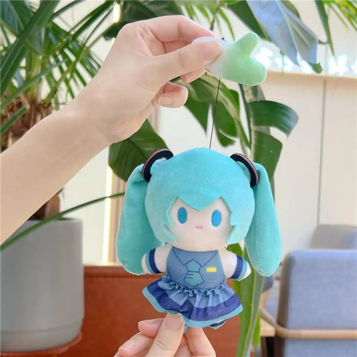 Hatsune Miku Plush Keychain Kawaii Bag Pendant Soft Stuff Accessories For Birthday Gift