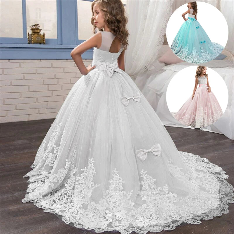 Long Bridesmaid Kid's Dresses