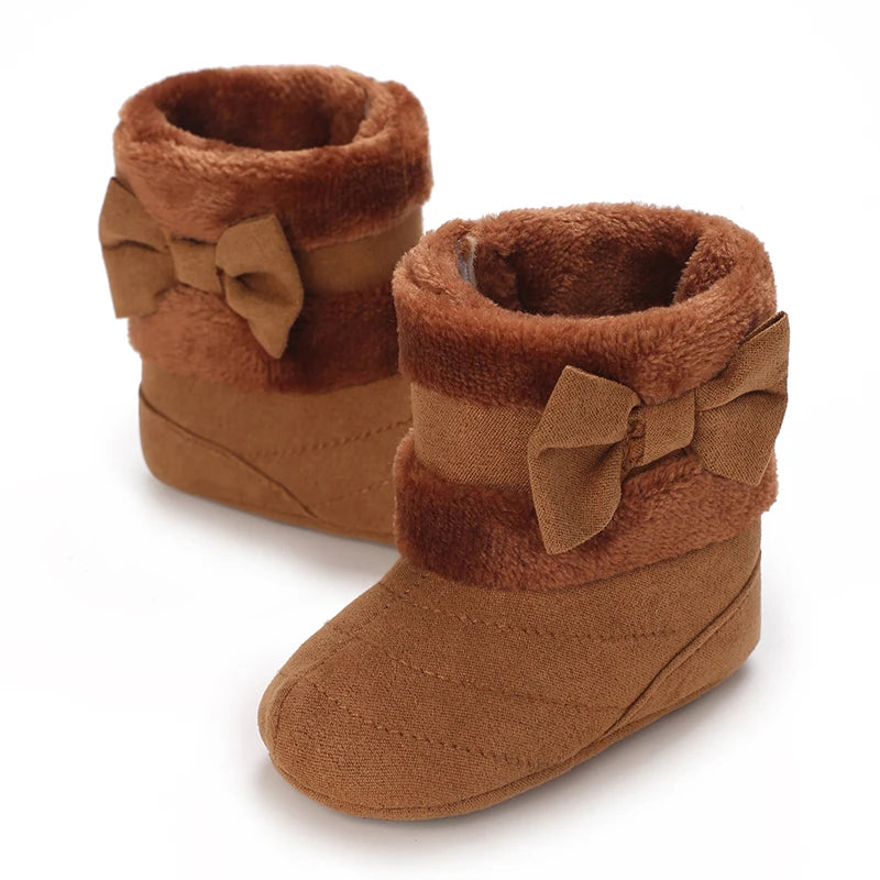 Baby Girls Winter Plush Comfort Snow Boots