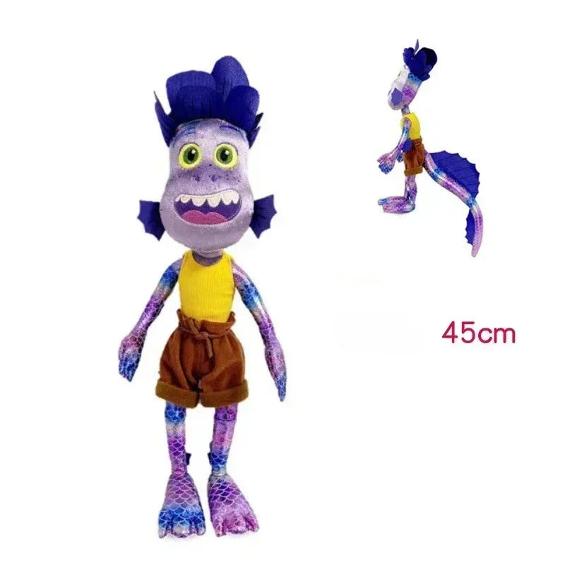 Disney Pixar Movie LUCA 32-45cm Alberto Sea Monster Plush Toy Cartoon Cat Purple Girl Stuffed Animal Toy Kids Christmas Gifts