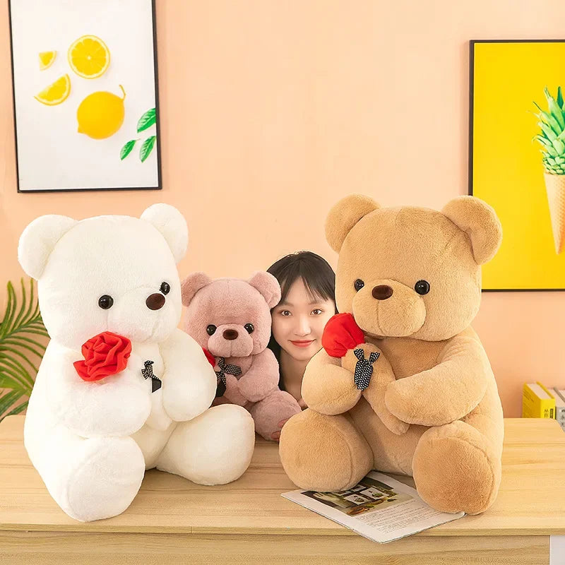 Teddy Bear WITH Roses Plush Toys