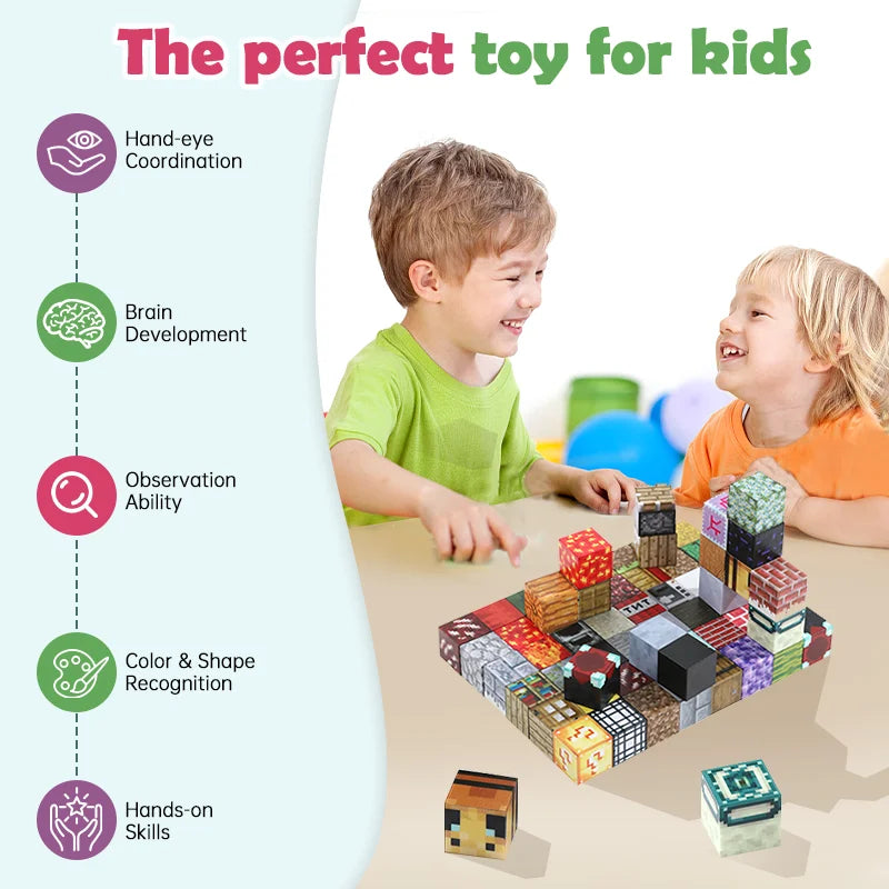 Magnetic Block Sensory Game PUZZLE for Youngsters