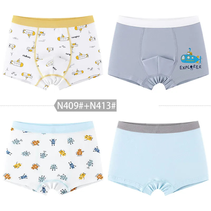 New Arrival Boy's Boxers 4pcs/pack