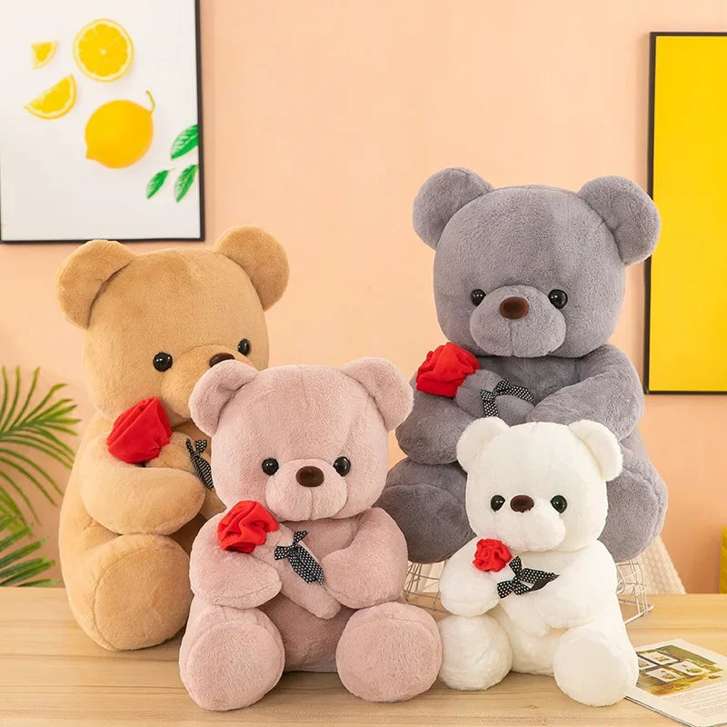 Valentine's Day roses teddy bear animal plush toys teddy bear dolls