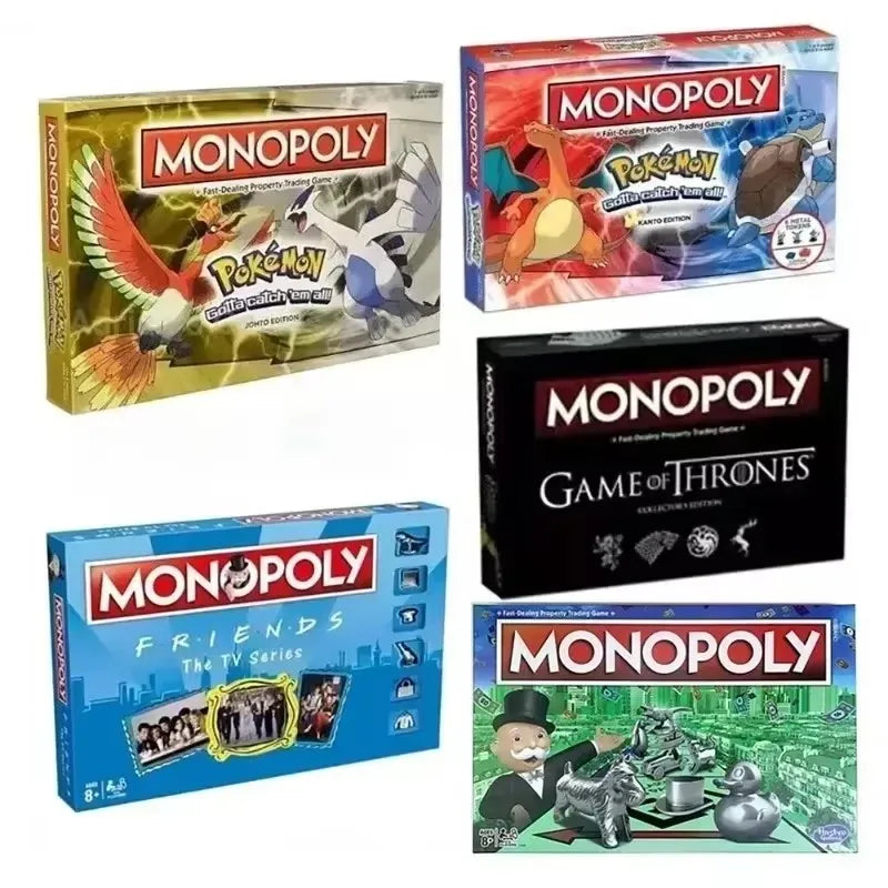 Monopoly ORIGINAL ,Pokemon , Game of Thrones Games