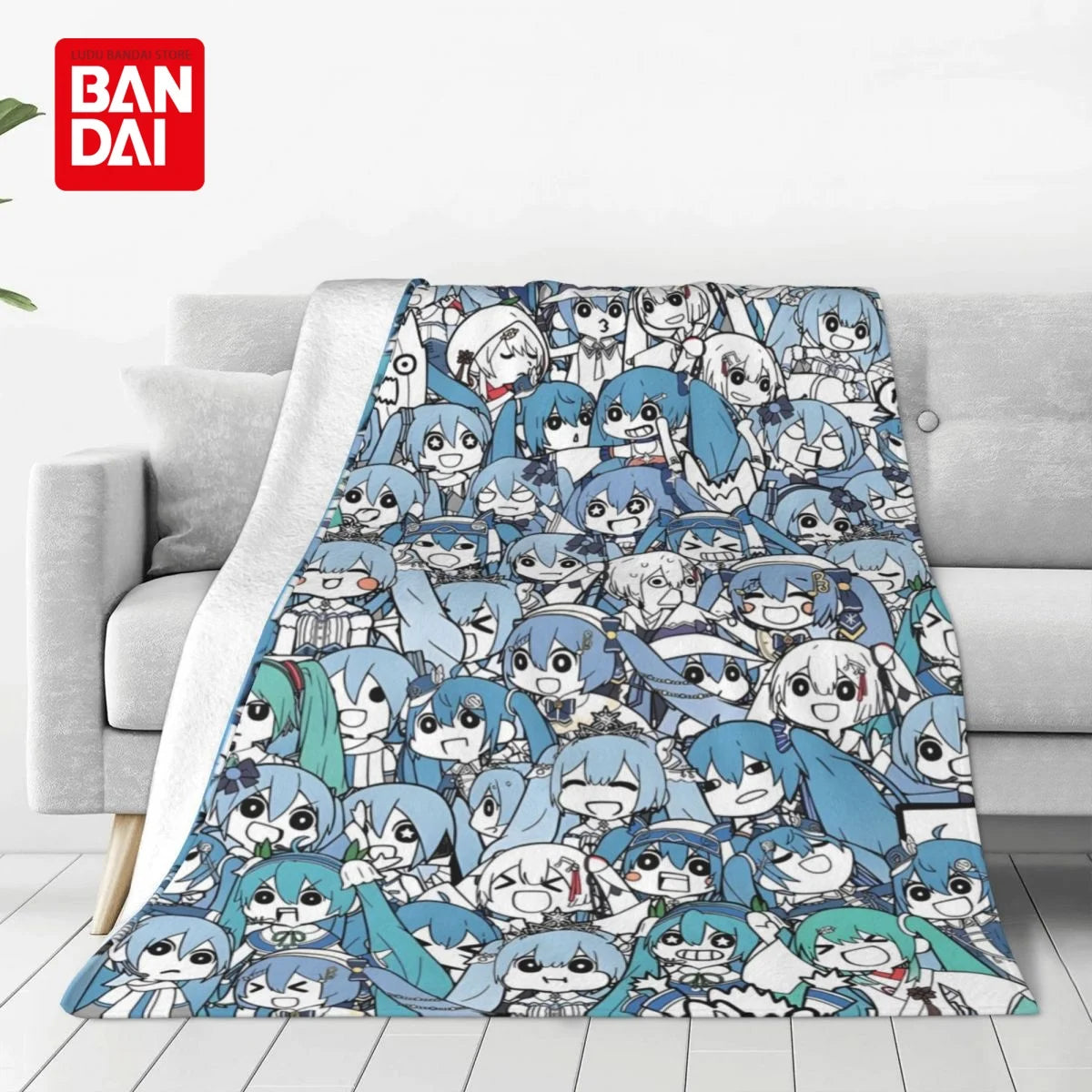 Bandai Hatsune Miku Throw Blanket on Bed Sofa Air Condition Sleeping Cover Bedding Throws Bedsheet For Kids