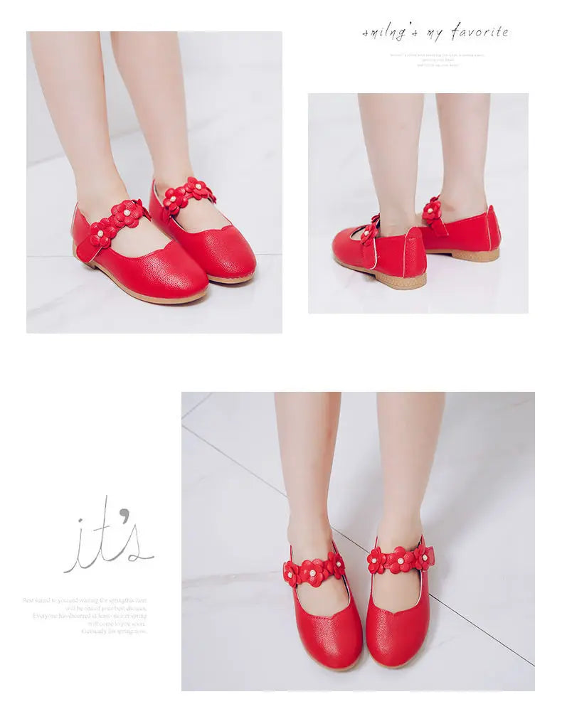 Girl's Breathable Leather birthday party Shoes