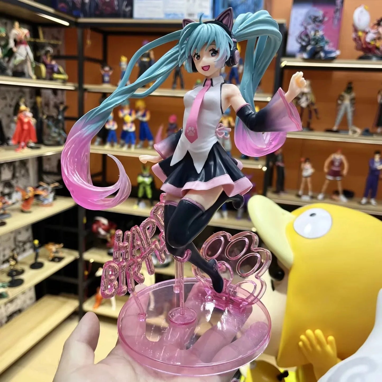 Hatsune Miku Boxed 23CM New Anime Happy birthday Cute Kawaii Statue PVC Figure Collectible Model Toy birthday gifts