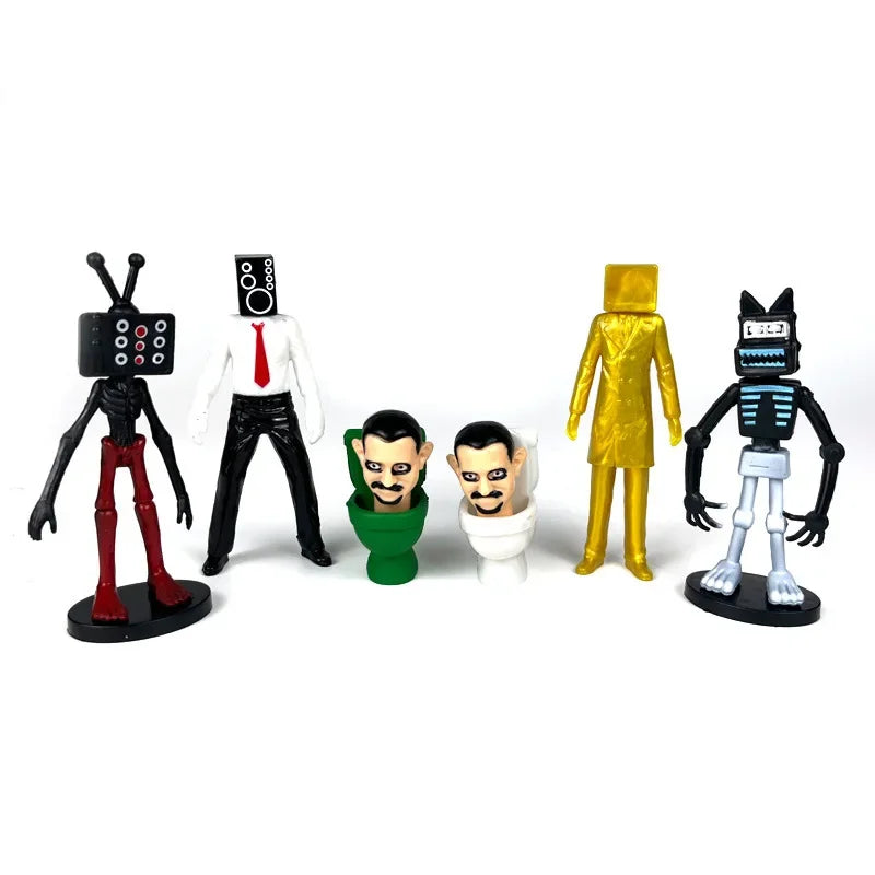 Skibidi Toilet Man Camera Man Figure TV Speaker Man Model Cameraman Funny Doll Action Figures Decorations PVCl Toy Collectible