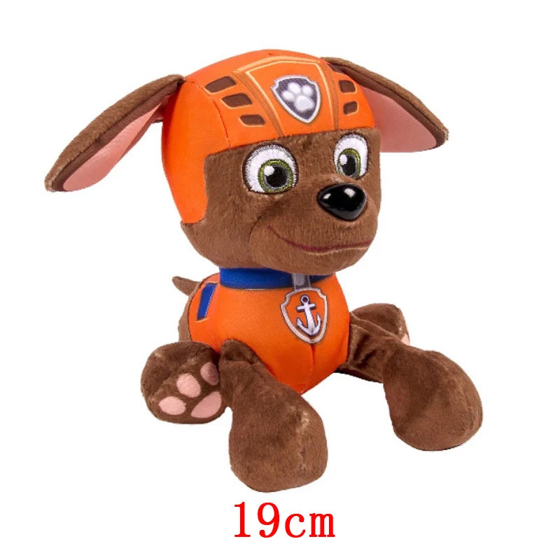 Cartoon Paw Patrol Plush Doll 19cm Chase Rock Animal Dog Cartoon Model Action Figures Movies Peripherals Children Christmas Gift