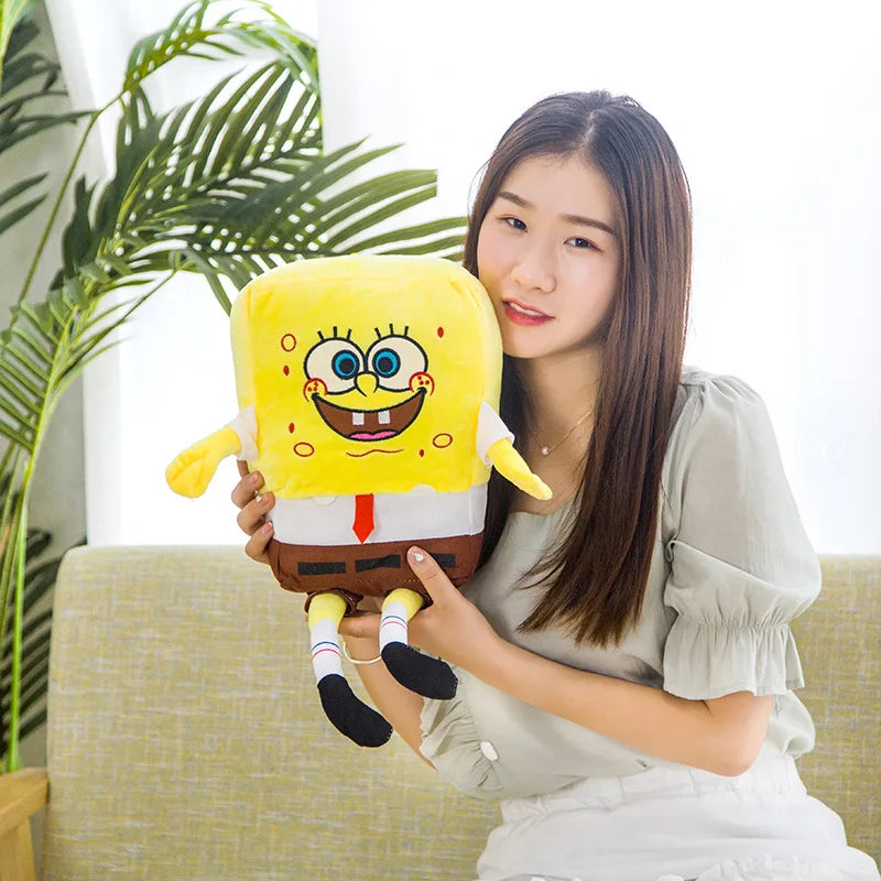 SpongeBob Patrick Star Plush Toy Lovely Stuffed Anime Cartoon Plushies Cuddly Movie Doll Pillow Birthday Gifts
